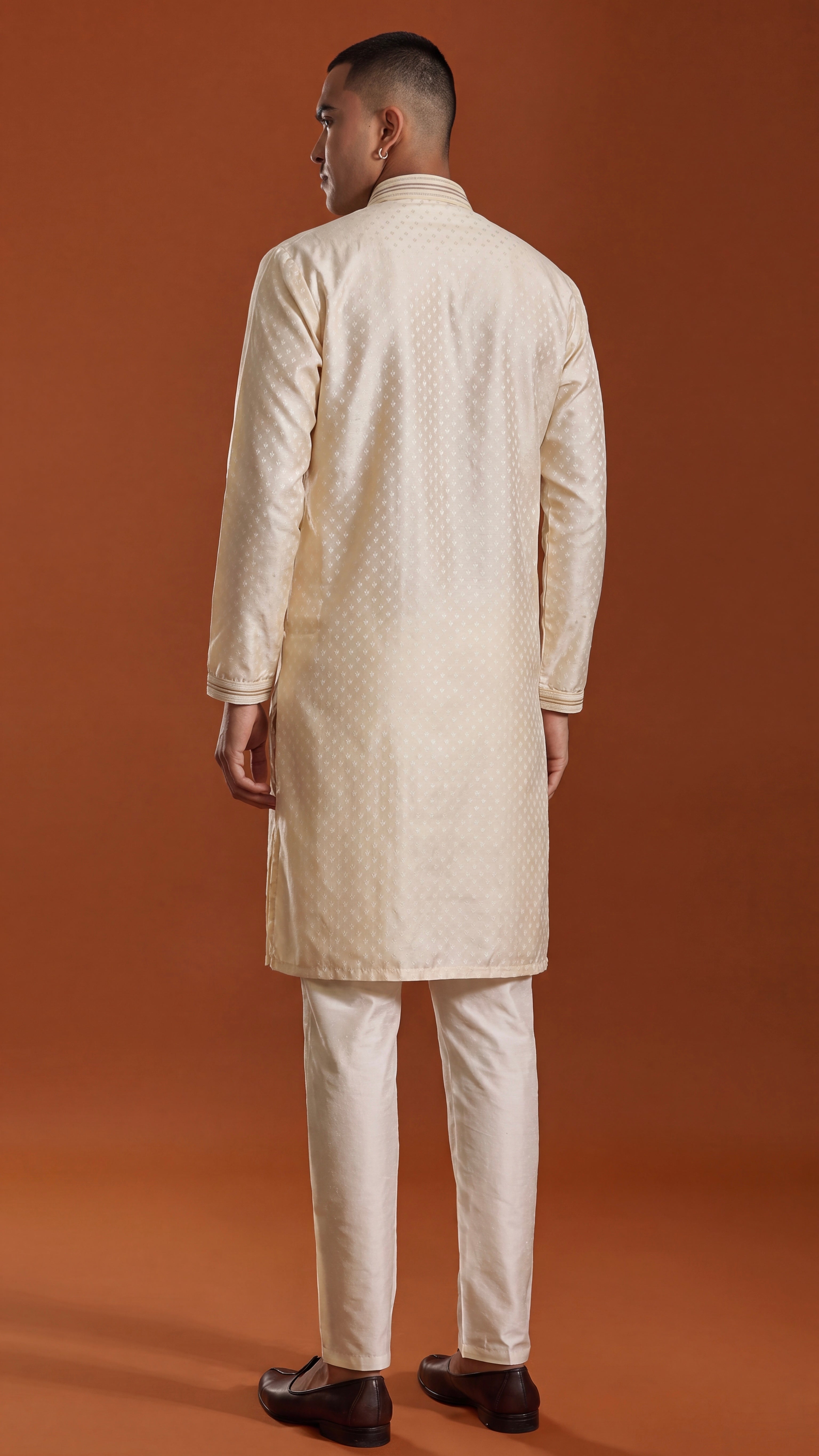 Cream Kurta set