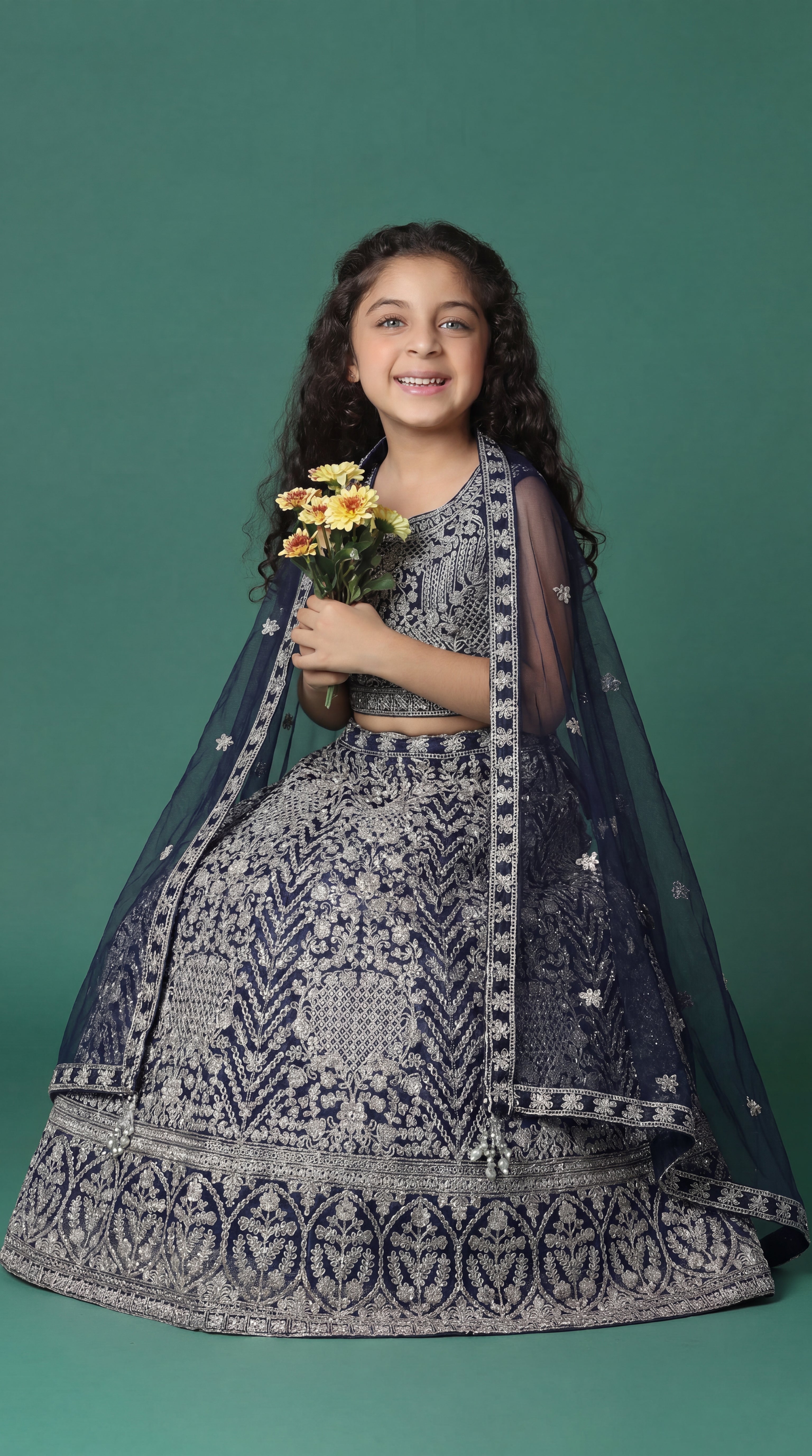 Sapphire Lehenga Set for girls