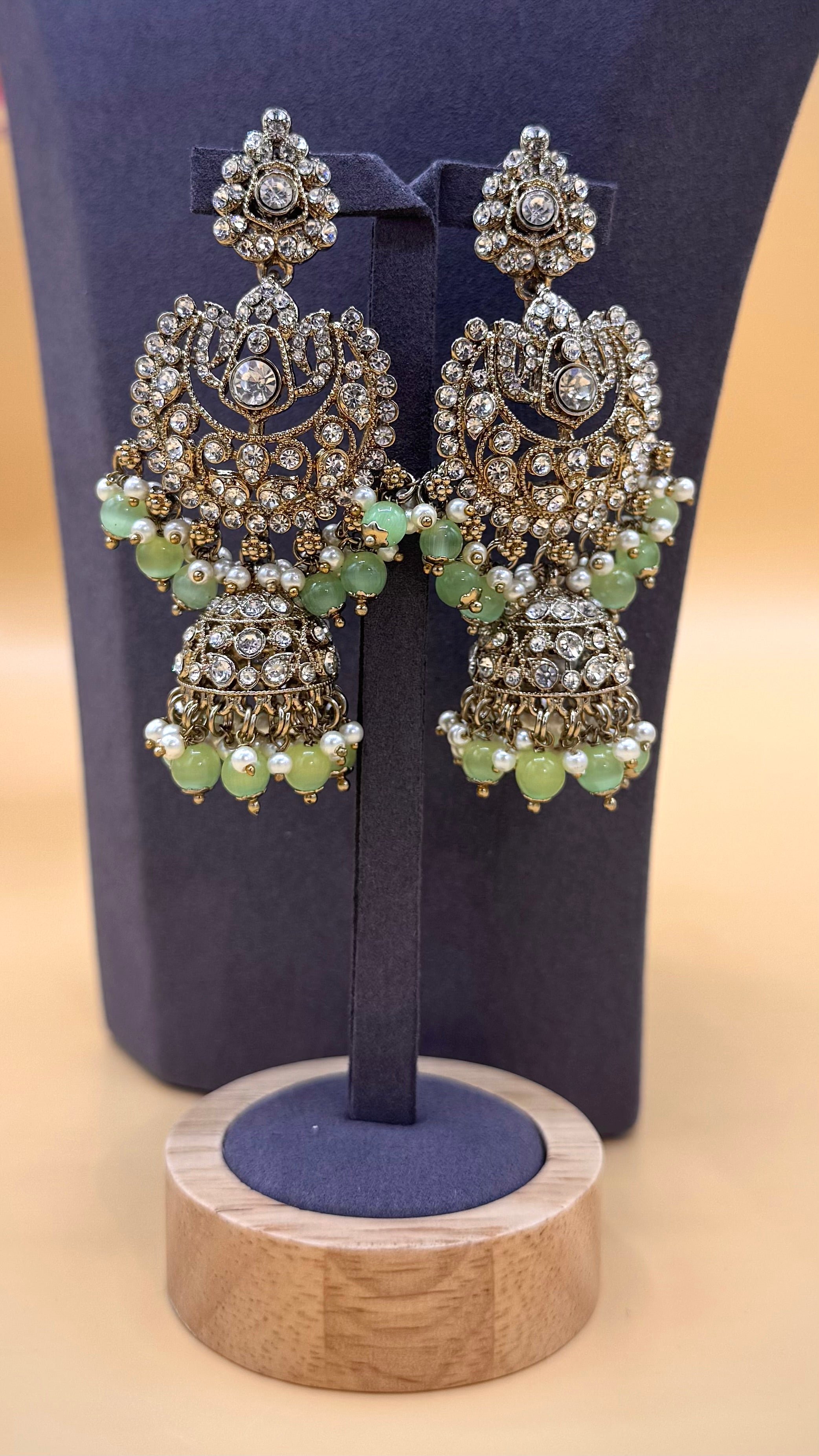 Mint Zahara bridal Necklace Set