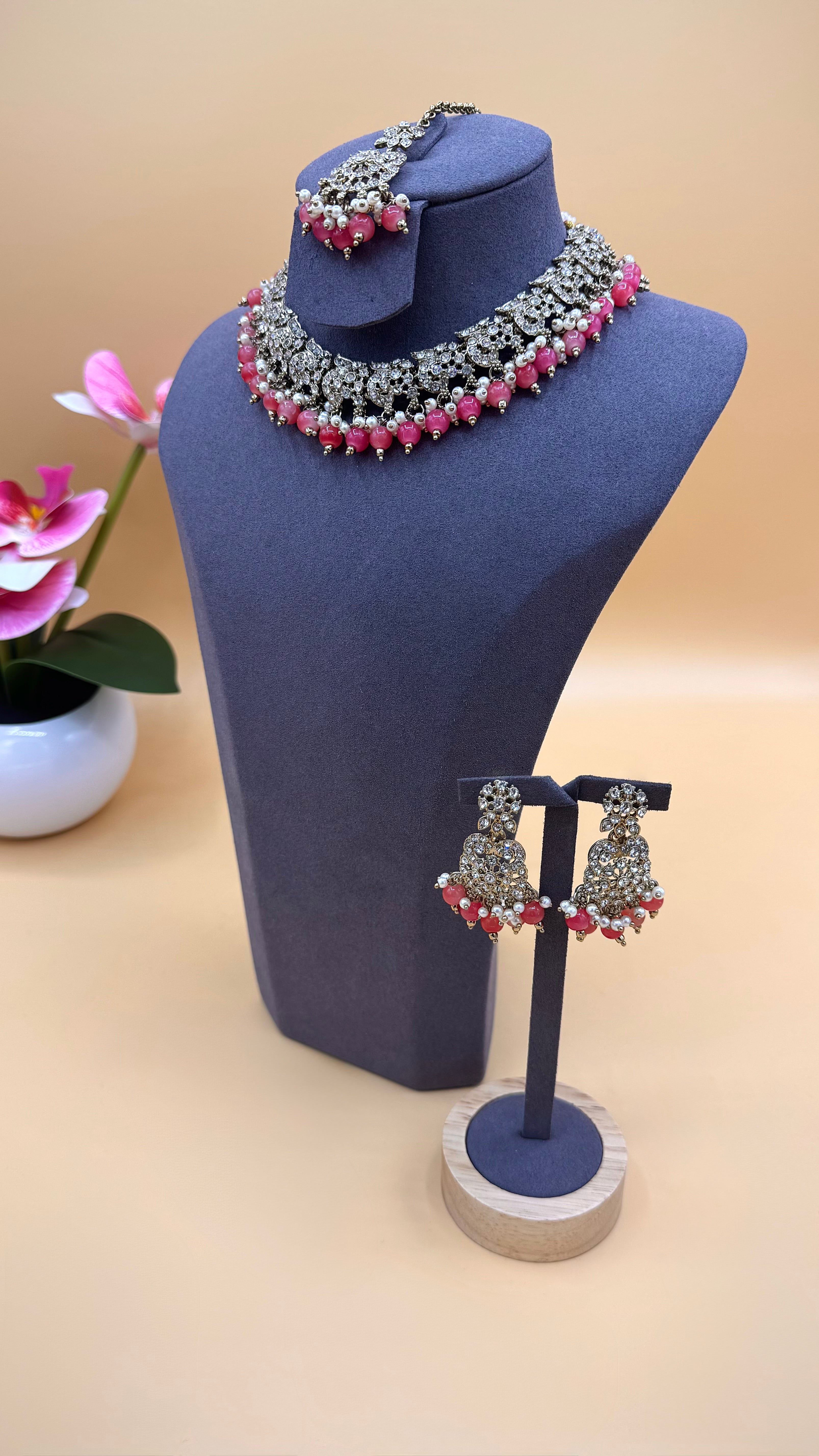 Blush Pearl Grace Necklace Set