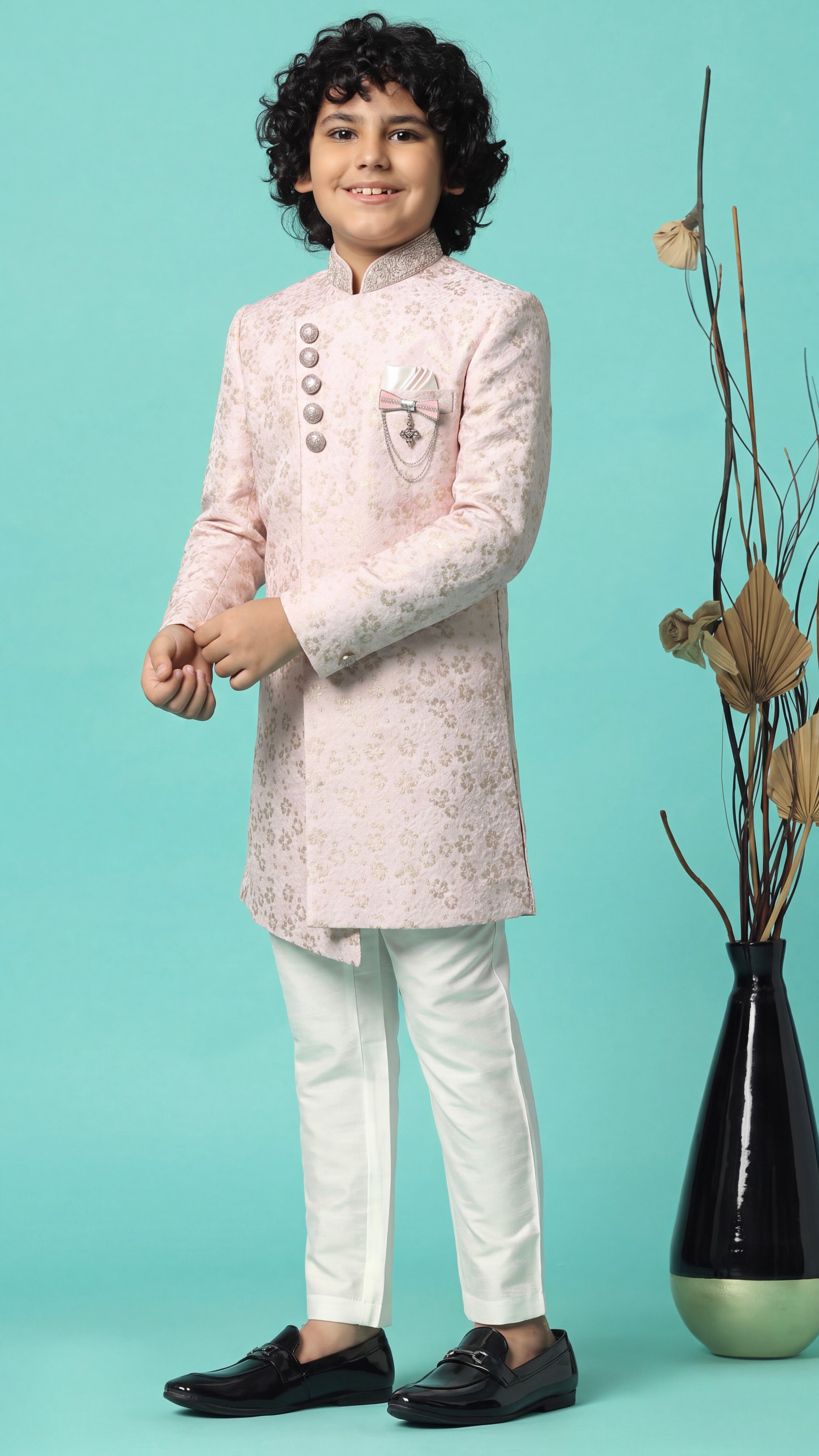 Gulnoor Sherwani Set For Boys