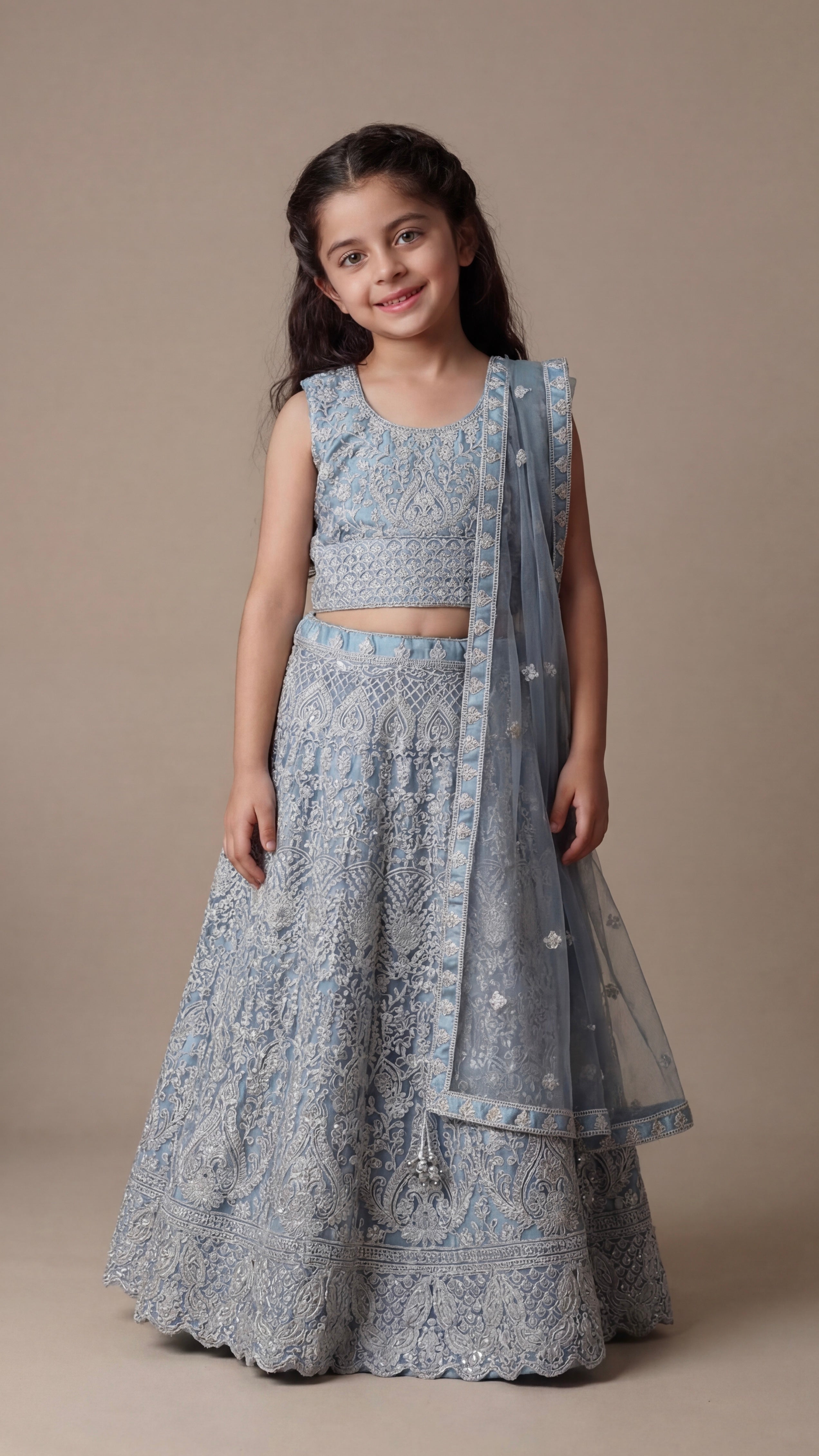 Azure Lehenga set for girls