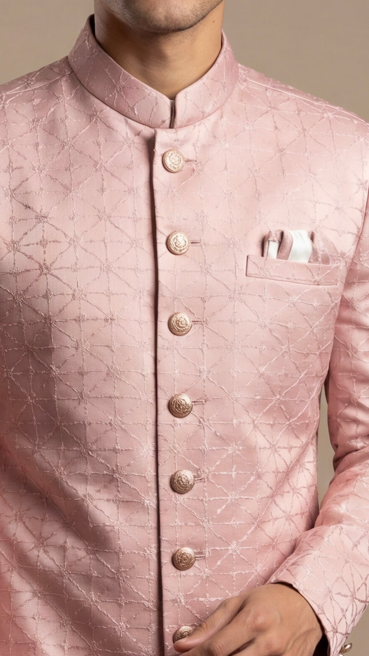 Dusty Rose Royal Sherwani Set