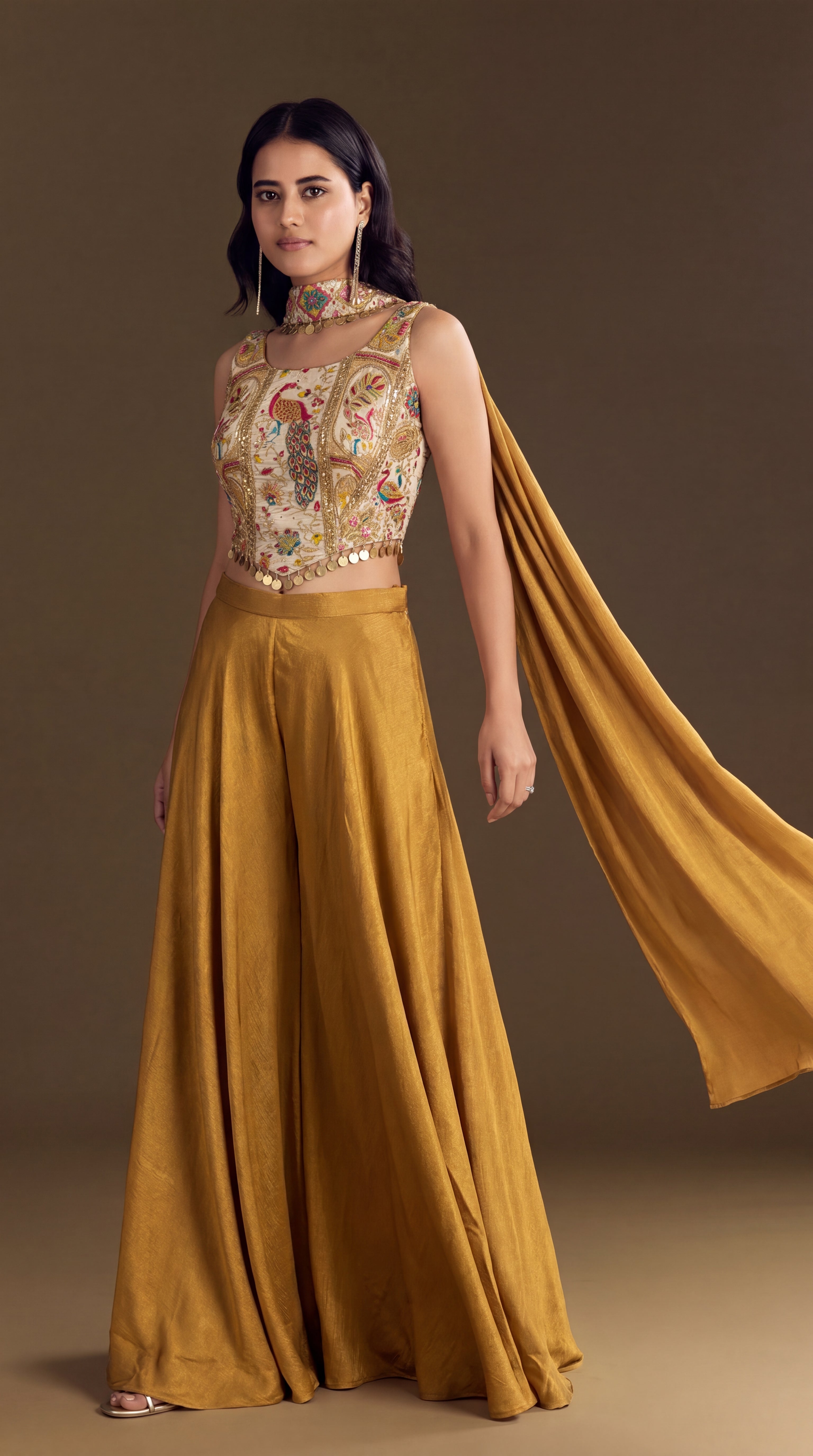 Saphfire palazzo suit
