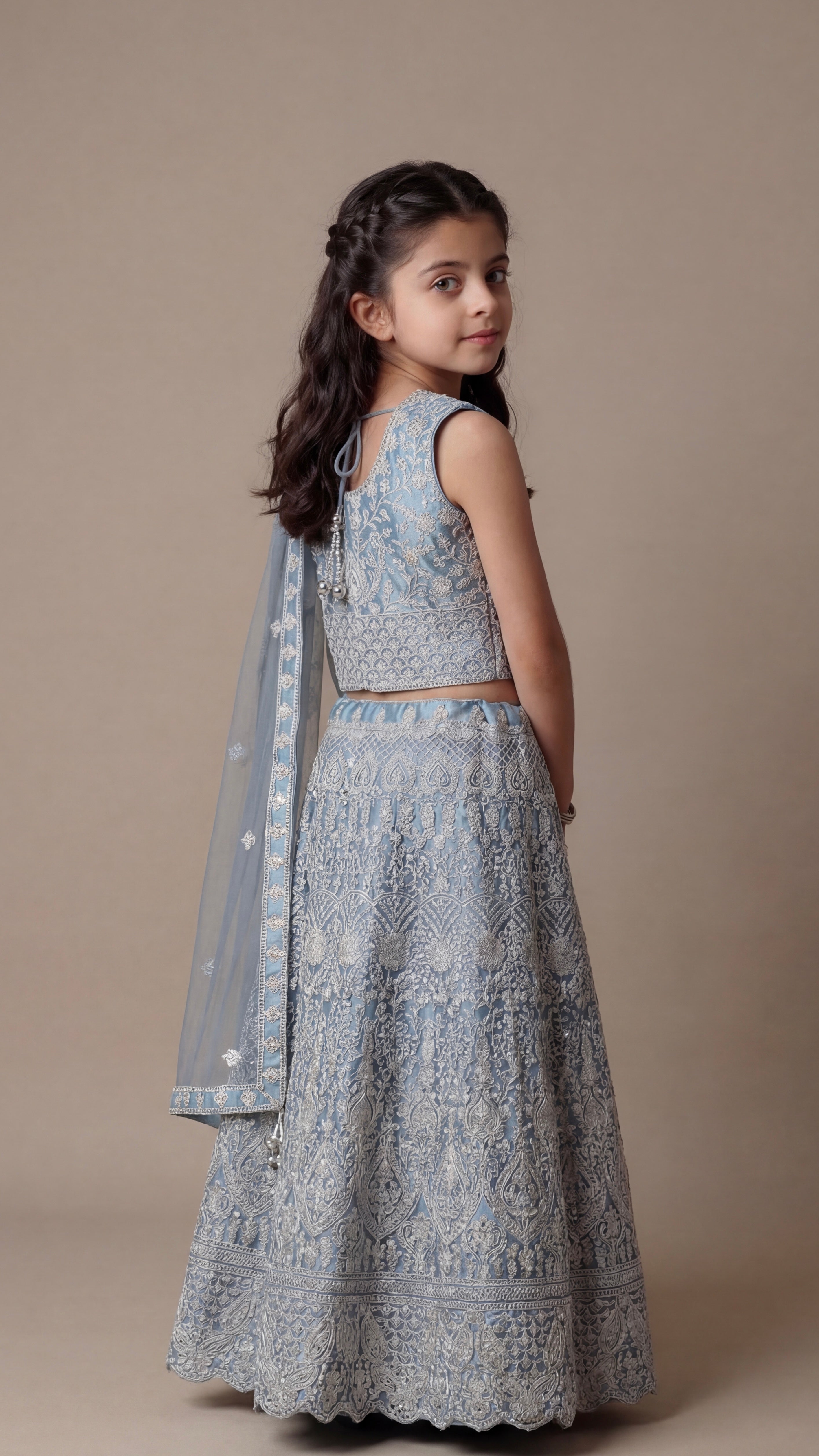 Azure Lehenga set for girls