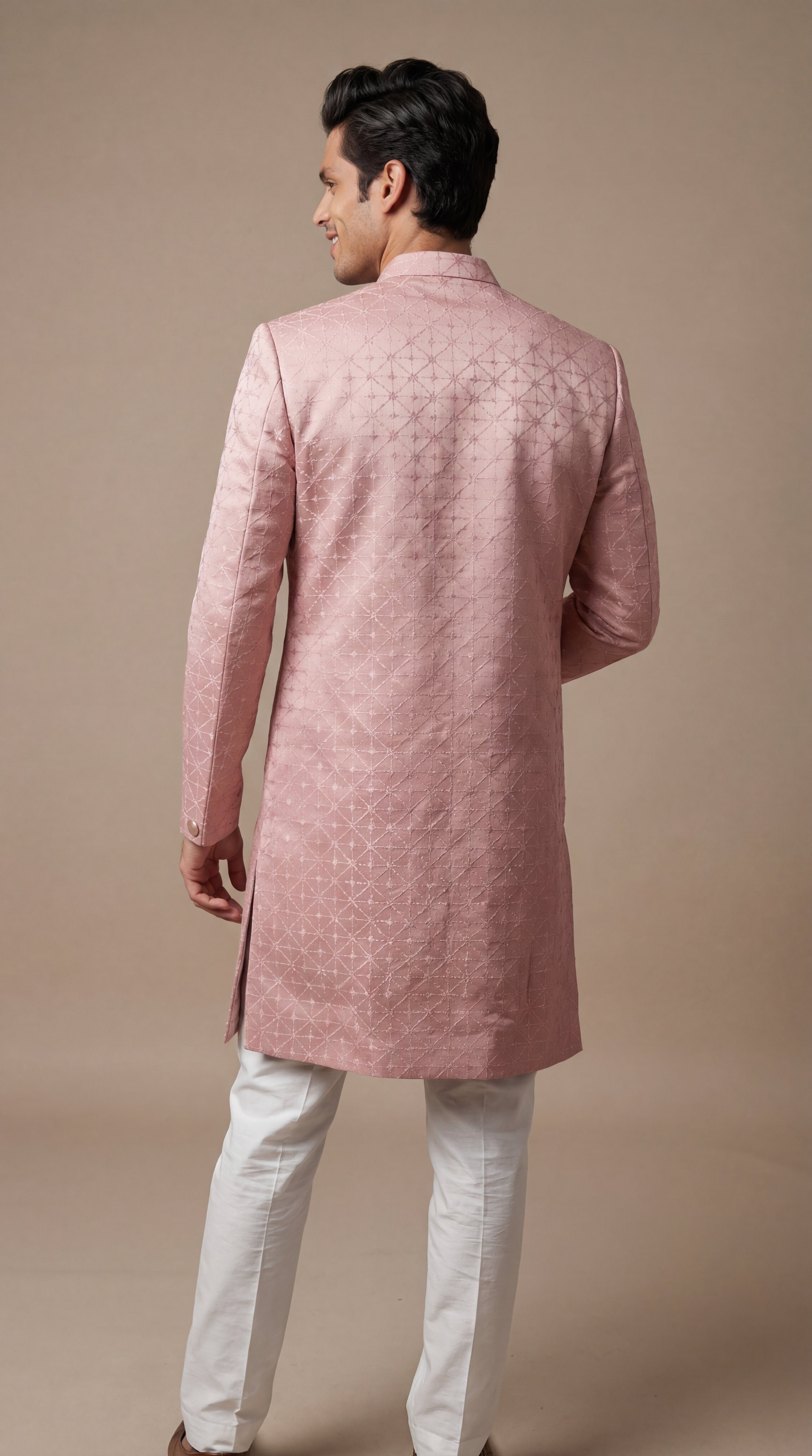 Dusty Rose Royal Sherwani Set