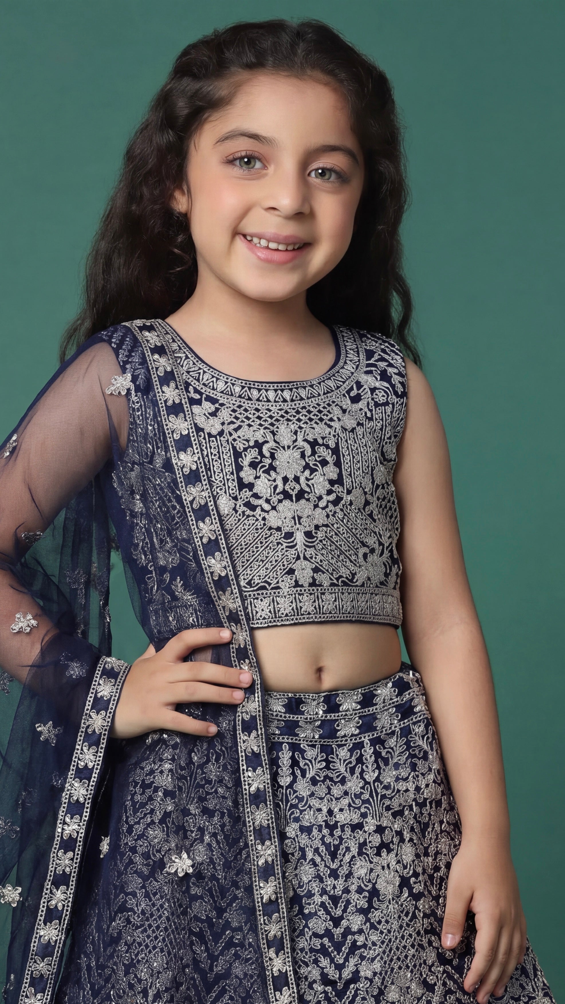 Sapphire Lehenga Set for girls