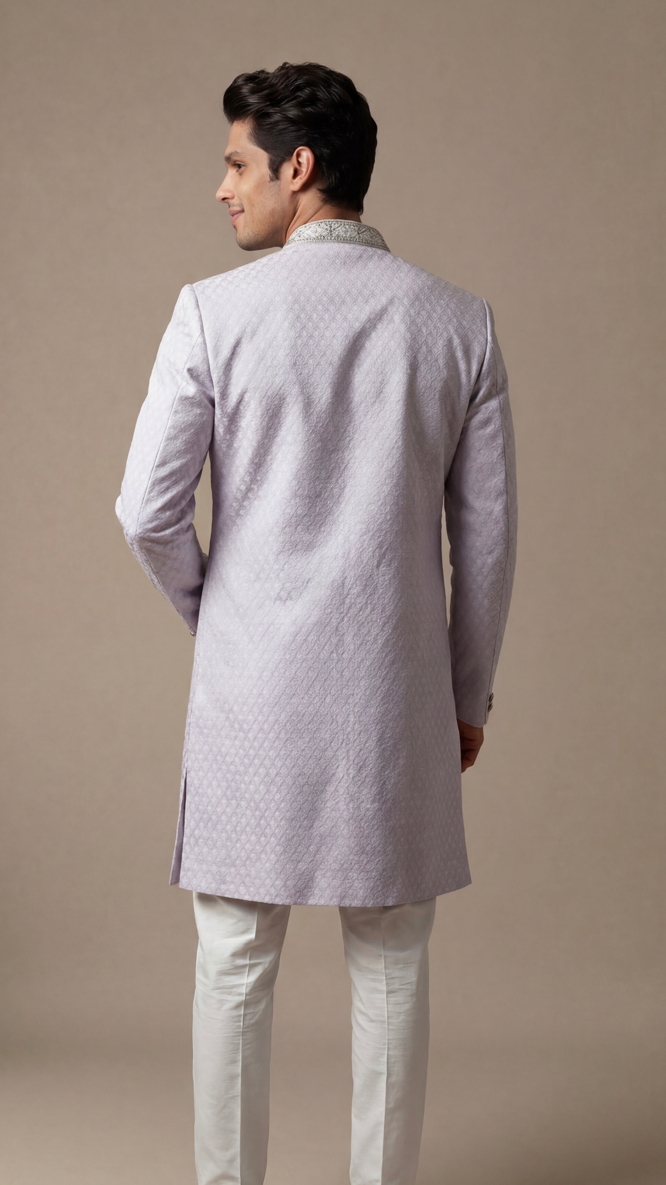 Soft Pink Luxe Sherwani Set