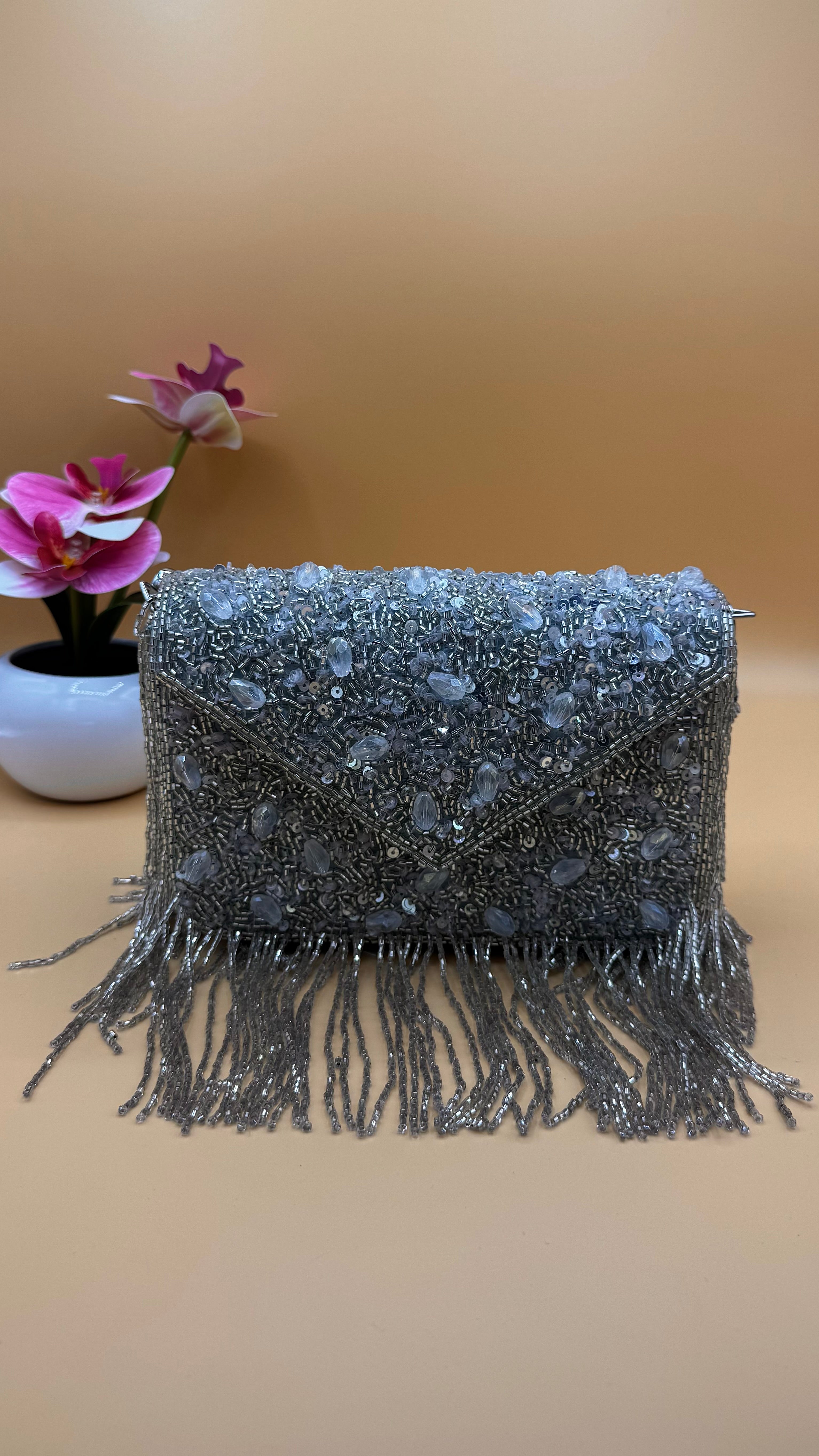 Mehfil Bag – Grey Silver