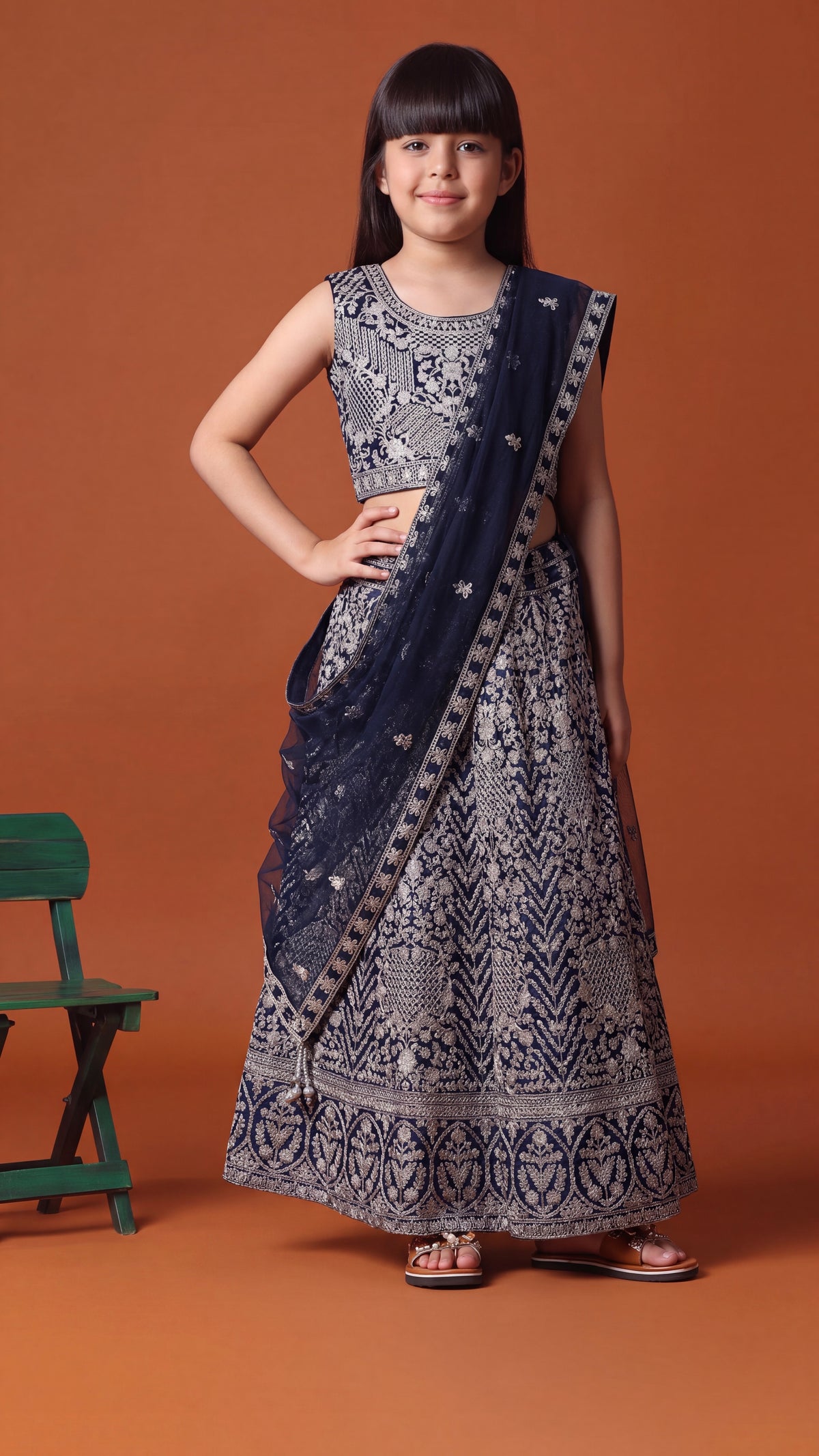 Sapphire Lehenga Set for girls