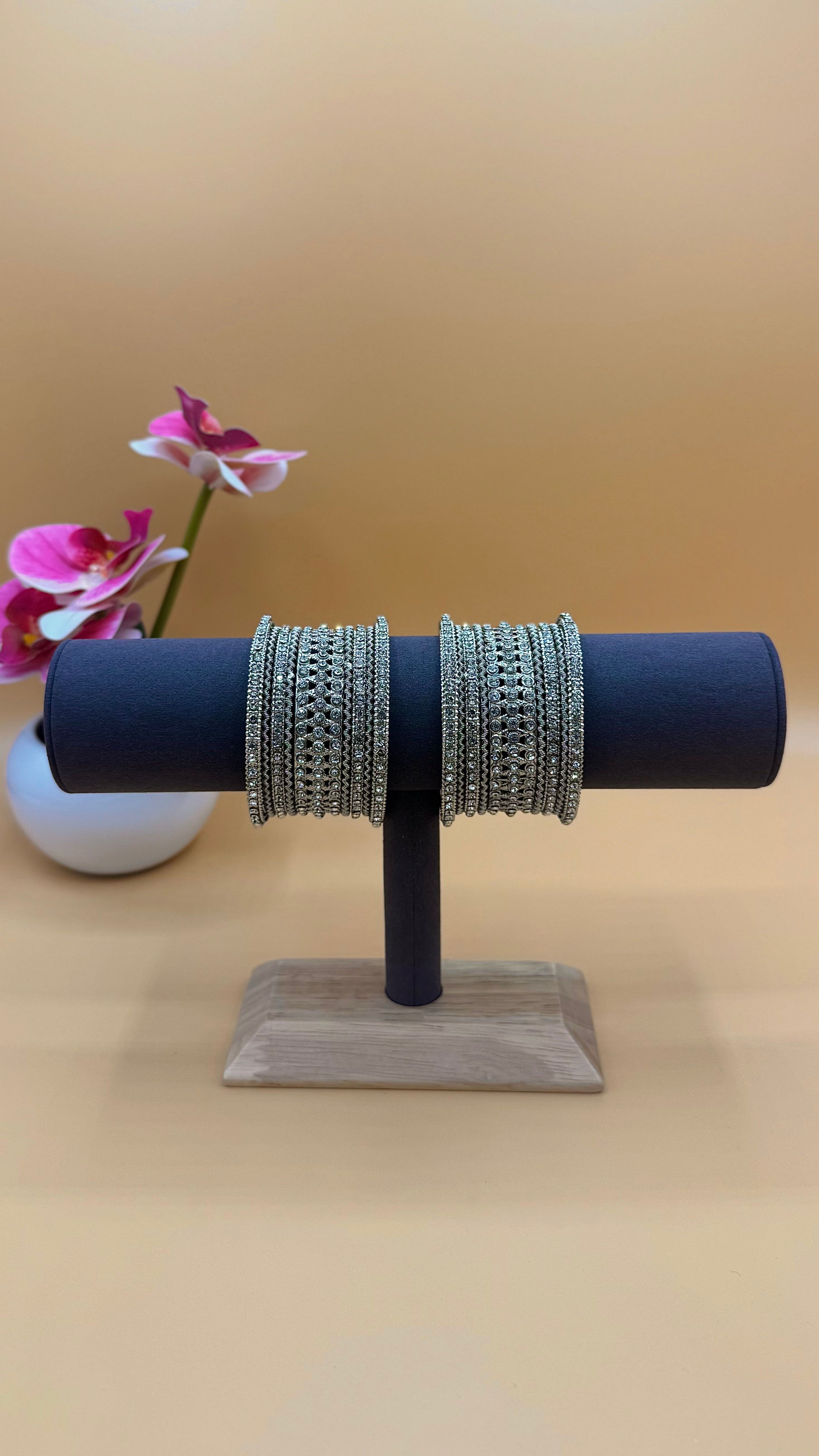 Lumia Bangles – Silver