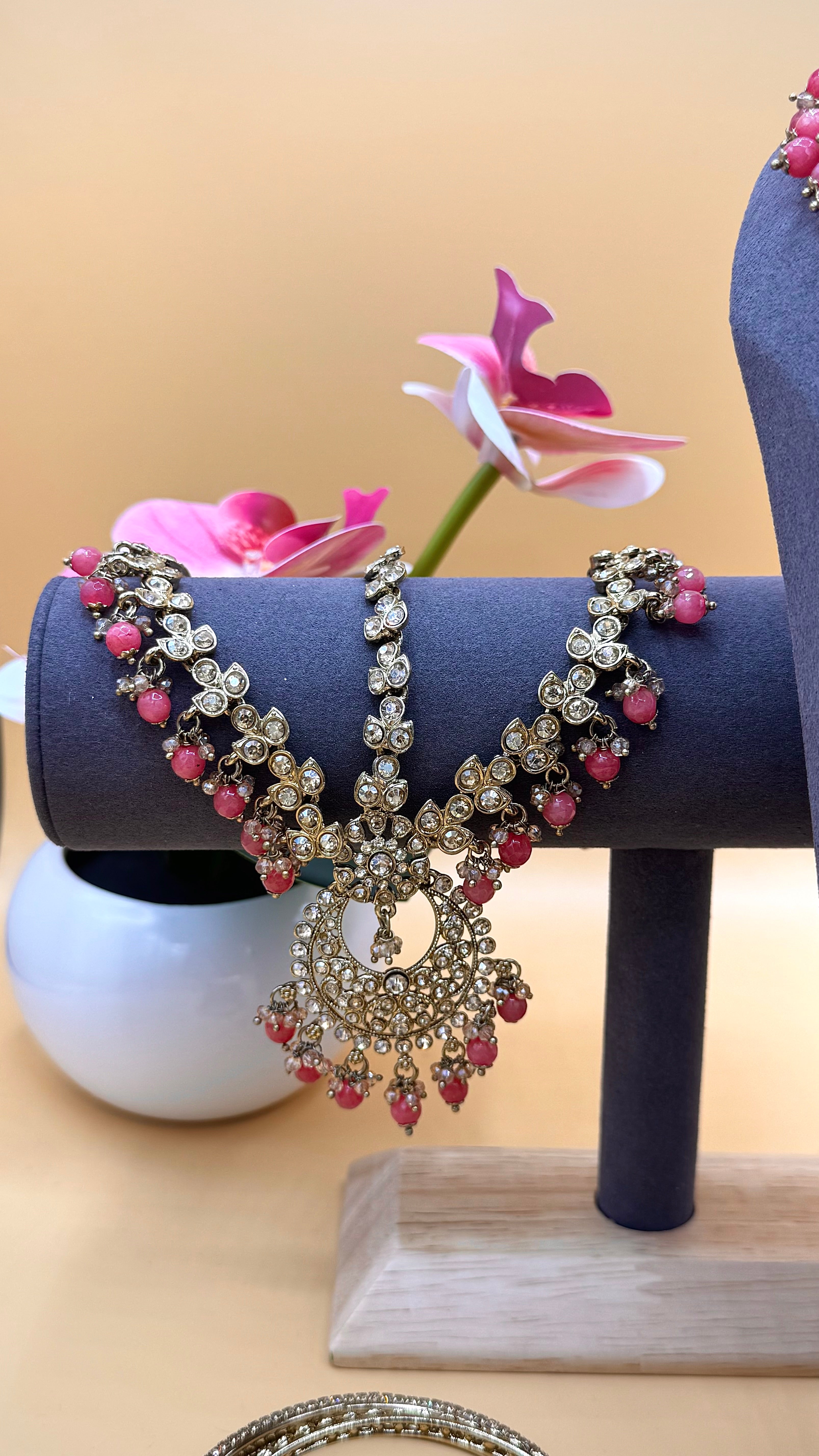 Majesty Rose Bridal necklace Set
