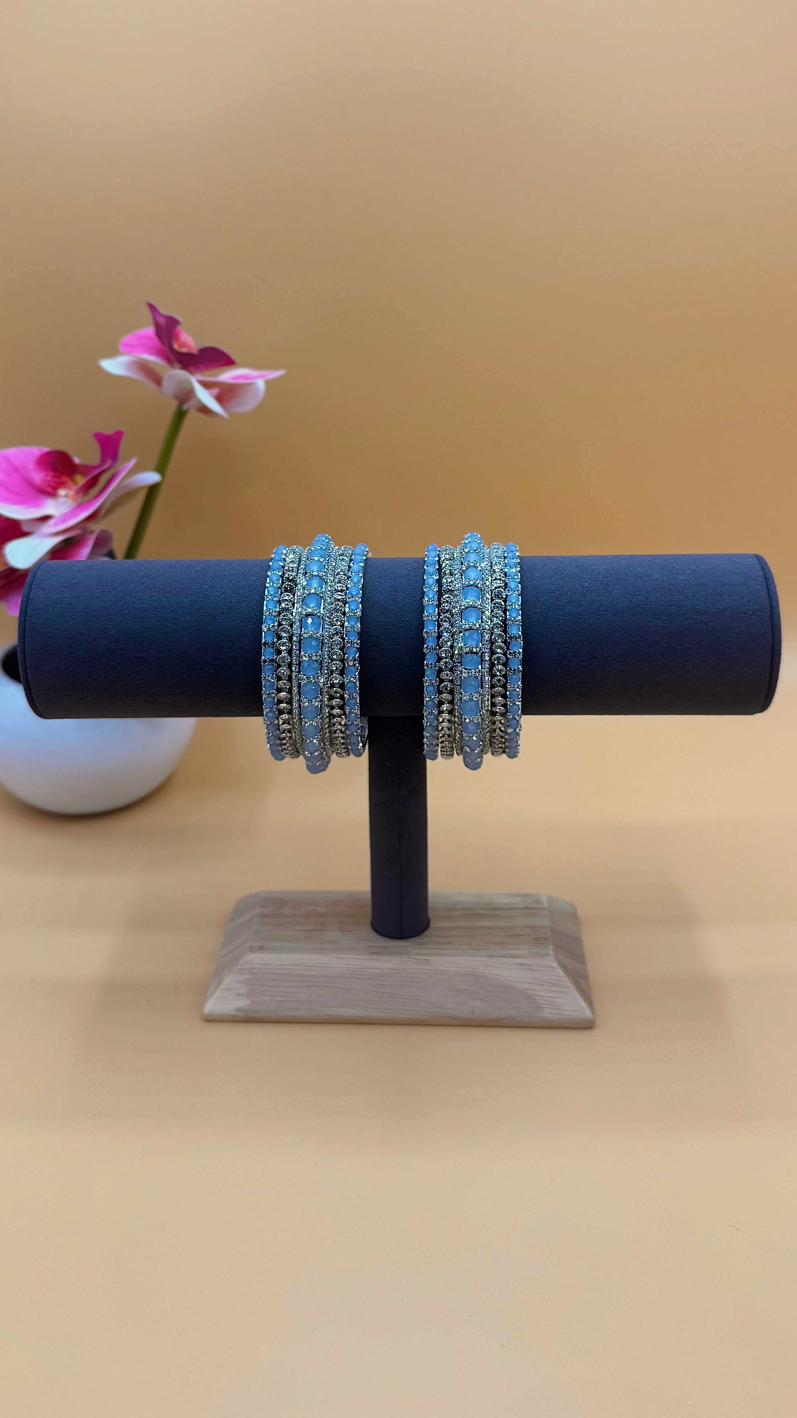Aqua Bangles – Blue