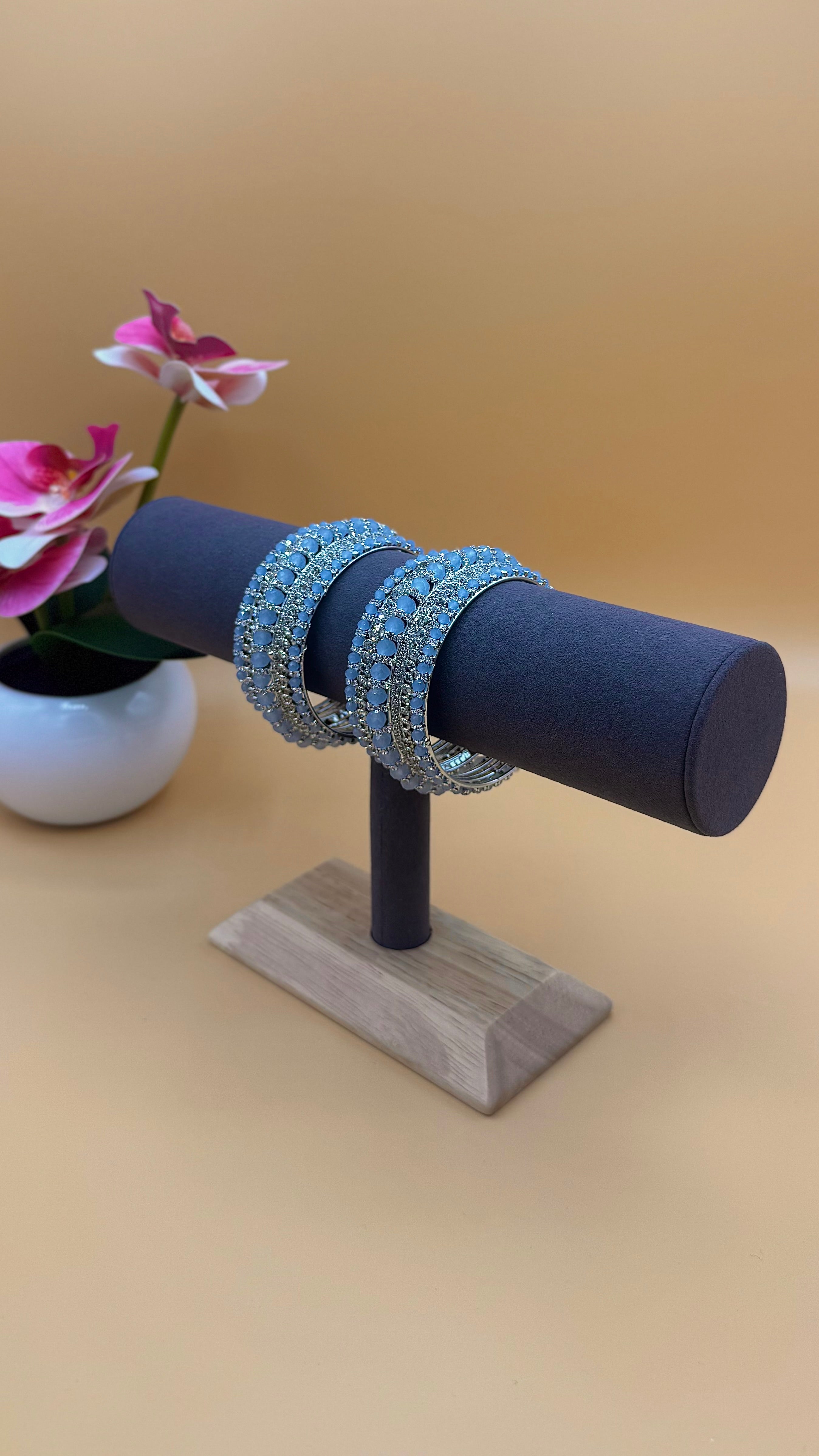 Aqua Bangles – Blue