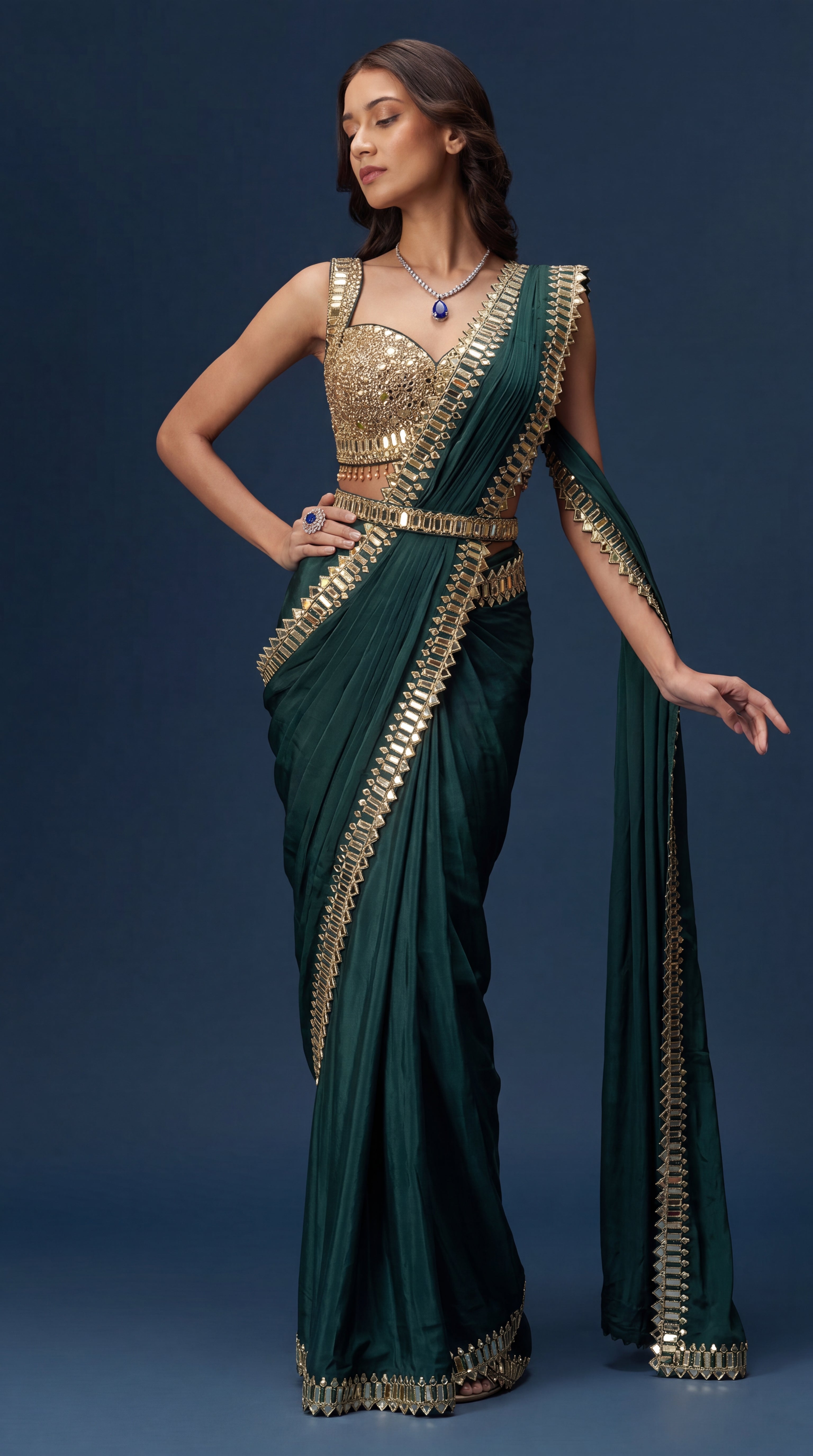 Zarina saree suit